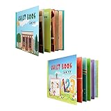 Colcolo Paquete de 2 Libros Montessori Quiet Book Busy Book Paste Book Toys para Niños Y...